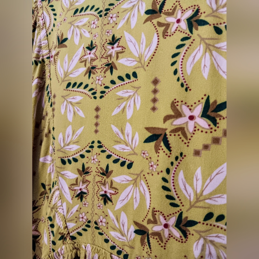 ✨️NATURAL LIFE BOHO TUNIC TOP DRESS W/ Pockets! SZ. L-XL-Flowy! - Picture 4 of 6